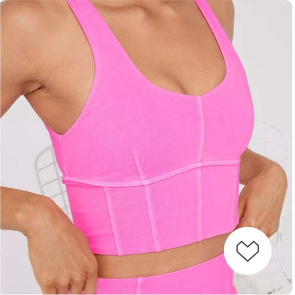 Aerie Pink Sports Bra Women’s Size Medium Activewear Fitness Workout Top - Picture 1 of 8